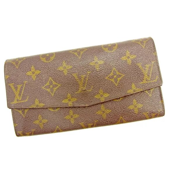Louis Vuitton Wallet Purse Monogram Brown Woman unisex Authentic Used
